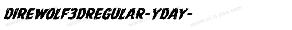 DireWolf3DRegular-ydAY字体转换