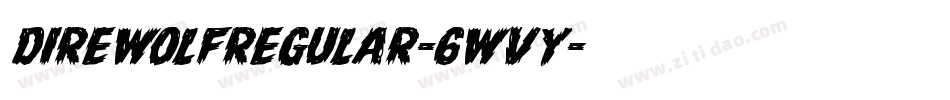 DireWolfRegular-6WvY字体转换