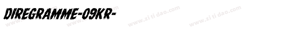 DireGramme-09KR字体转换