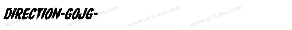 Direction-GOjg字体转换