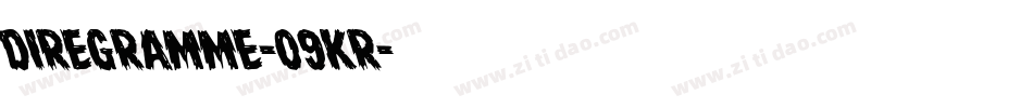 DireGramme-09KR字体转换