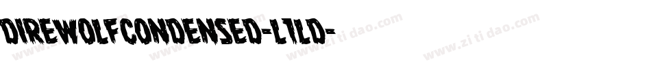 DireWolfCondensed-l1ld字体转换