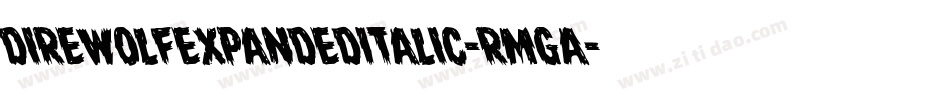 DireWolfExpandedItalic-RmgA字体转换