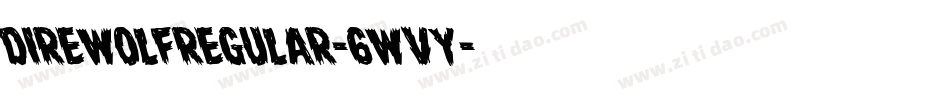 DireWolfRegular-6WvY字体转换