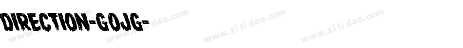 Direction-GOjg字体转换
