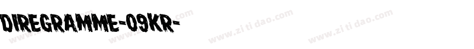 DireGramme-09KR字体转换