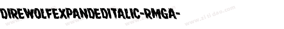 DireWolfExpandedItalic-RmgA字体转换