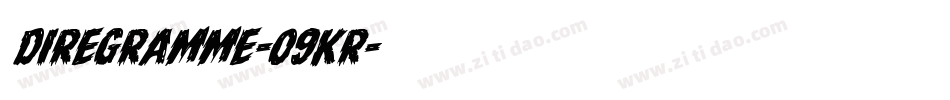 DireGramme-09KR字体转换