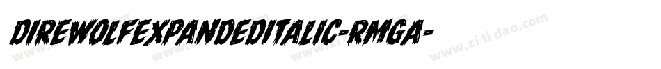 DireWolfExpandedItalic-RmgA字体转换