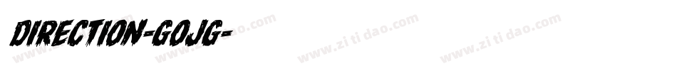 Direction-GOjg字体转换