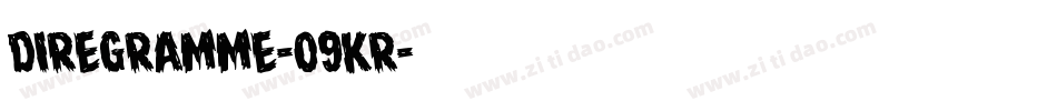 DireGramme-09KR字体转换