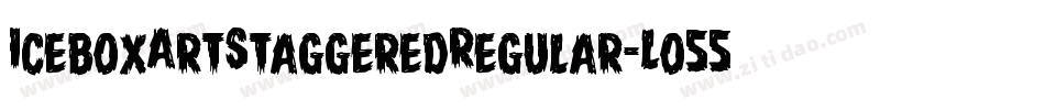 IceboxArtStaggeredRegular-Lo55字体转换 IceboxArtStaggeredRegular-Lo55字体转换