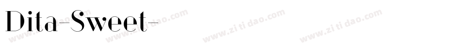 Dita-Sweet字体转换