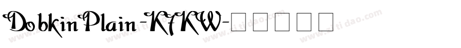 DobkinPlain-K7KW字体转换