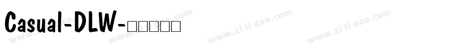 Casual-DLW字体转换