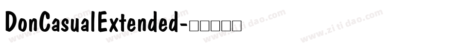 DonCasualExtended字体转换