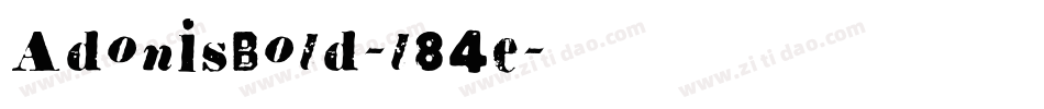 AdonisBold-l84e字体转换
