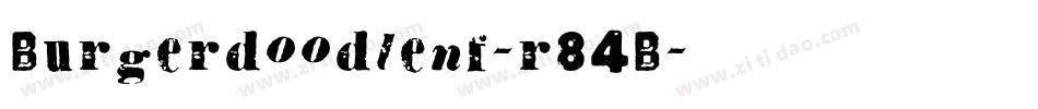 Burgerdoodlenf-r84B字体转换