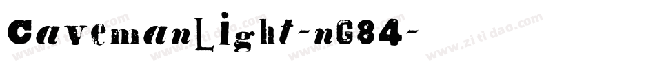 CavemanLight-nG84字体转换