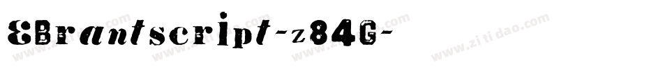 EBrantscript-z84G字体转换