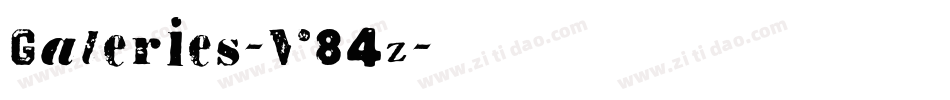 Galeries-V84z字体转换