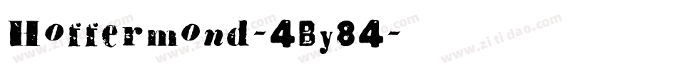 Hoffermond-4By84字体转换