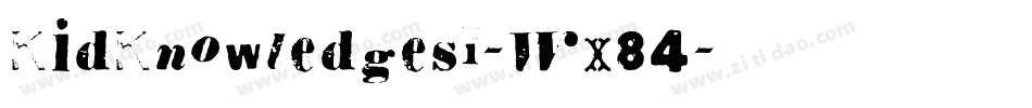 KidKnowledges1-Wx84字体转换
