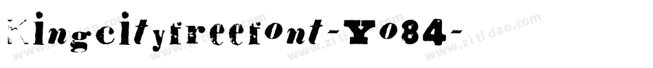 Kingcityfreefont-Yo84字体转换