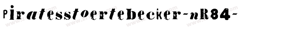 Piratesstoertebecker-nR84字体转换