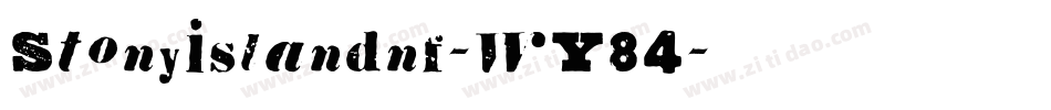 Stonyislandnf-WY84字体转换