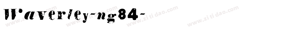 Waverley-ng84字体转换