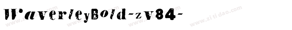 WaverleyBold-zv84字体转换