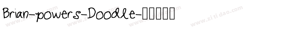 Brian-powers-Doodle字体转换