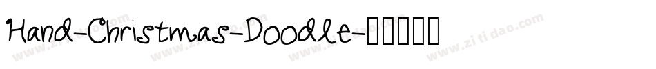 Hand-Christmas-Doodle字体转换