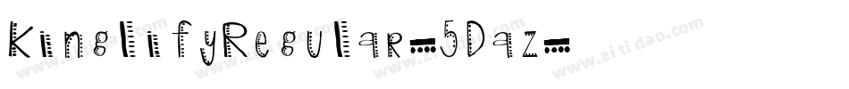KinglifyRegular-5Daz字体转换