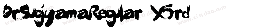 DrSugiyamaRegular-X5rd字体转换