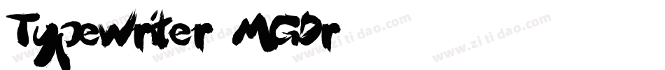 Typewriter-MGDr字体转换