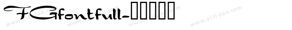 FGfontfull字体转换