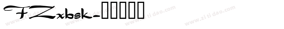 FZxbsk字体转换