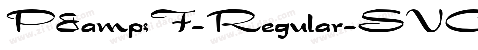 P&F-Regular-SVG字体转换