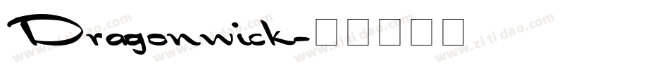 Dragonwick字体转换