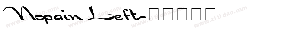 NopainLeft字体转换