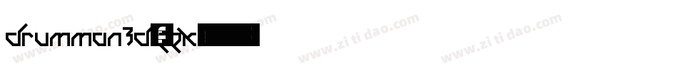 Drummon3D-ZZK字体转换
