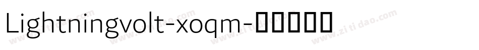 Lightningvolt-xoqm字体转换