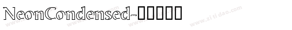 NeonCondensed字体转换