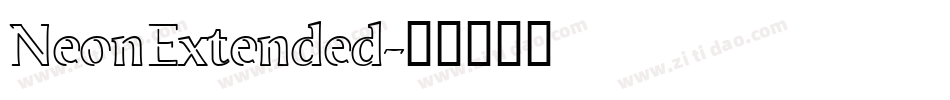 NeonExtended字体转换