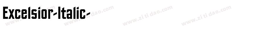 Excelsior-Italic字体转换