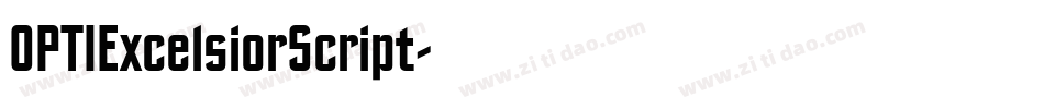 OPTIExcelsiorScript字体转换