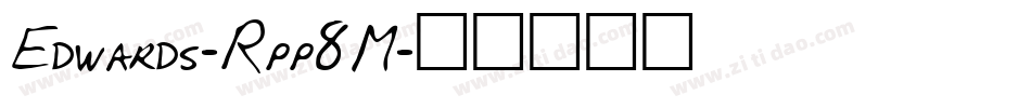Edwards-Rpp8M字体转换
