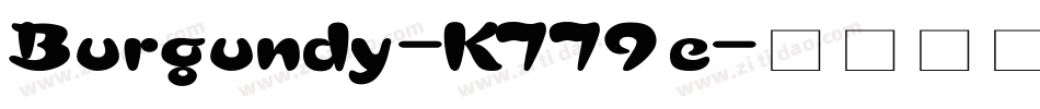 Burgundy-K779e字体转换